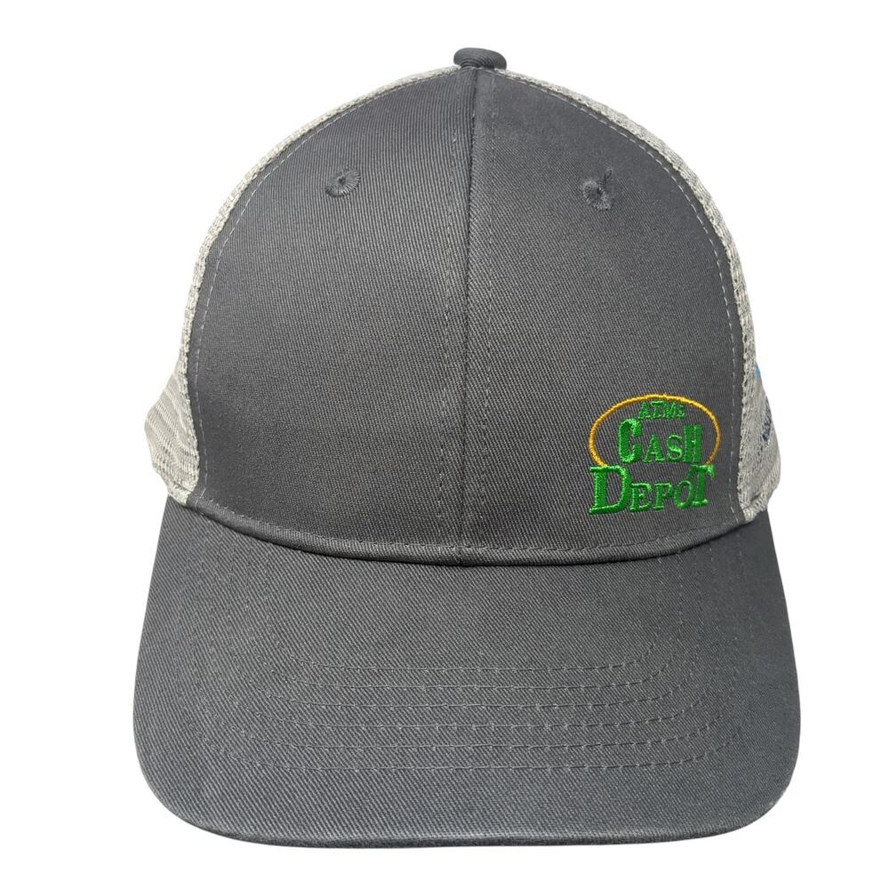 ATM Cash Depot Trucker Hat Gray One Size Adjustable Mesh Back Towsleys